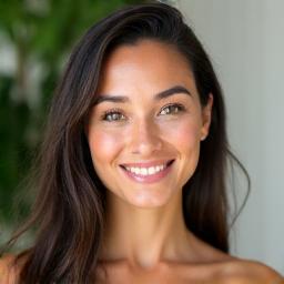 Portrait d'une experte beauté au regard bienveillant